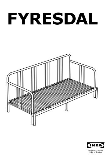 Ikea FYRESDAL struttura letto divano - 00318881 - Istruzioni di montaggio