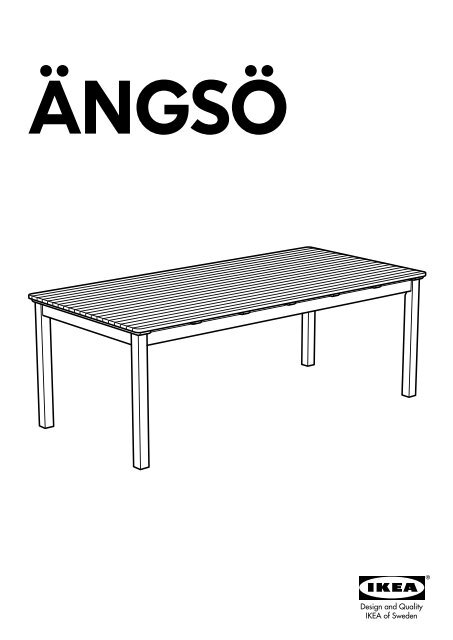 Ikea ängsö Tavolo2 Panche Da Giardino S89929345