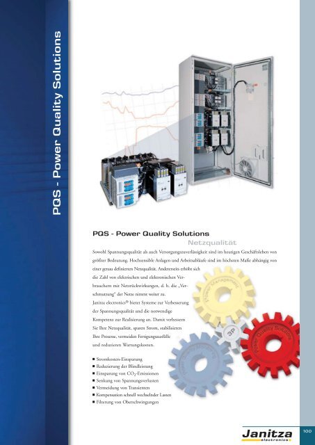 Energie-Management Power Management - Janitza Electronics GmbH