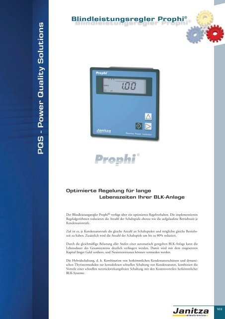 Energie-Management Power Management - Janitza Electronics GmbH