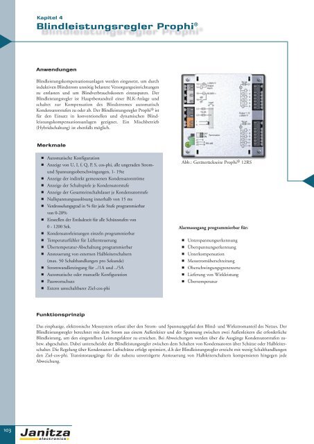 Energie-Management Power Management - Janitza Electronics GmbH