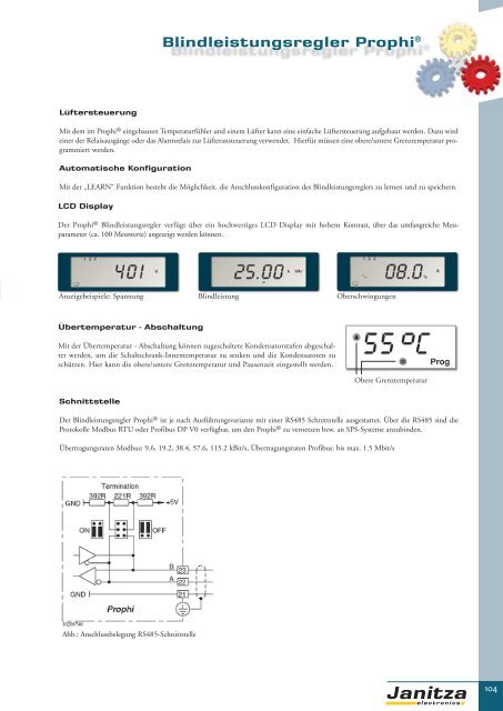 Energie-Management Power Management - Janitza Electronics GmbH