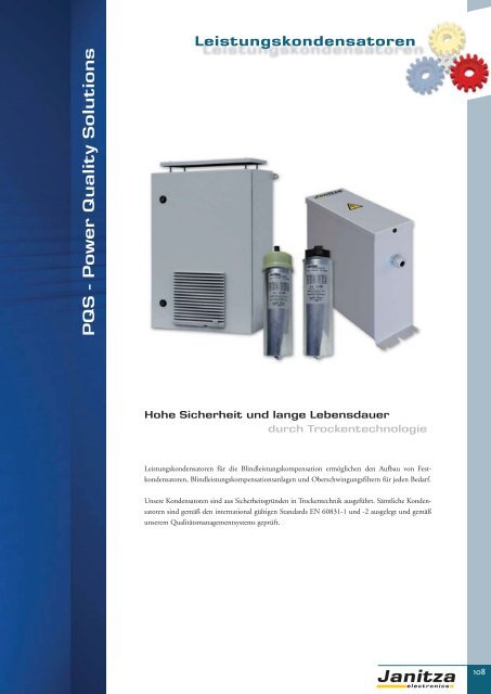 Energie-Management Power Management - Janitza Electronics GmbH