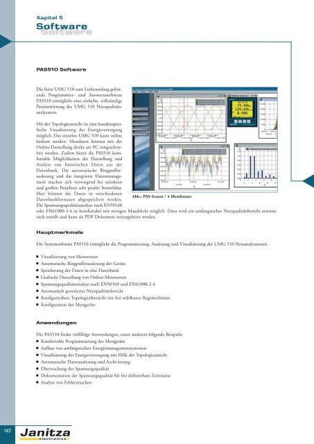 Energie-Management Power Management - Janitza Electronics GmbH