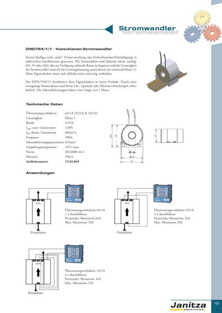 Energie-Management Power Management - Janitza Electronics GmbH