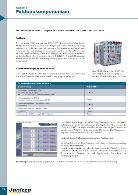 Energie-Management Power Management - Janitza Electronics GmbH