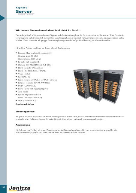 Energie-Management Power Management - Janitza Electronics GmbH