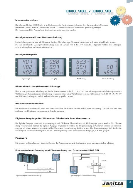 Energie-Management Power Management - Janitza Electronics GmbH