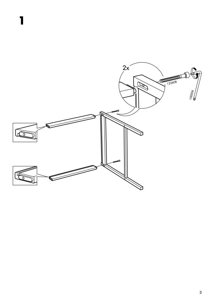 Ikea NESNA comodino - 70215525 - Istruzioni di montaggio