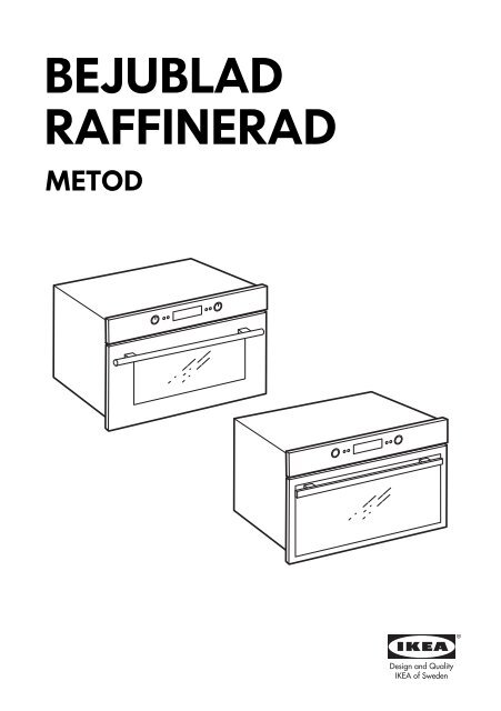 Ikea BEJUBLAD forno a microonde - 90300928 - Istruzioni di montaggio