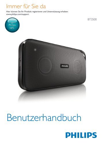 Philips enceinte portable sans fil - Mode dâemploi - DEU