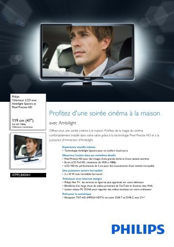 Philips TV LCD - Fiche Produit - FRA