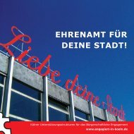 EHRENAMT FÜR DEINE STADT!