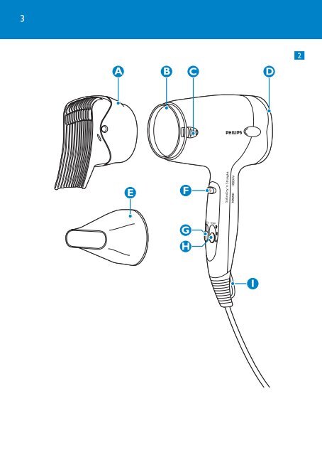 Philips SalonDry 'n Straight S&egrave;che-cheveux - Mode d&rsquo;emploi - ZHS