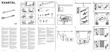 Ikea KVARTAL Binario Singolo Per Tenda - 00079362 - Istruzioni di montaggio