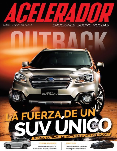 Revista Acelerador - Mes de Mayo, Edición 30