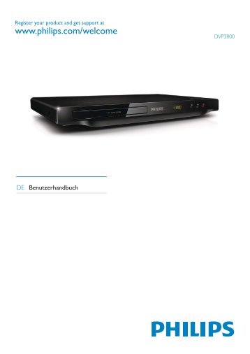 Philips 3000 series Lecteur DVD - Mode dâemploi - DEU