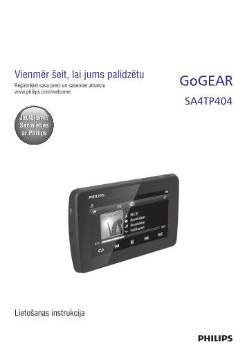 Philips GoGEAR Baladeur vidÃ©o MP3 - Mode dâemploi - LAV