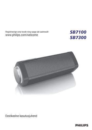 Philips enceinte portable sans fil - Mode dâemploi - EST