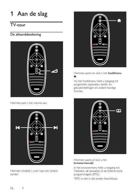 Philips T&eacute;l&eacute;viseur LED - Mode d&rsquo;emploi - NLD