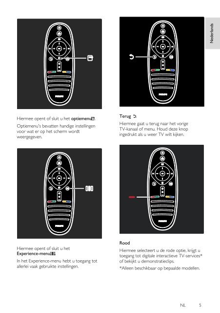 Philips T&eacute;l&eacute;viseur LED - Mode d&rsquo;emploi - NLD