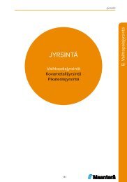 Maanterä Oy | Jyrsintä | Vaihtopalajyrsintä