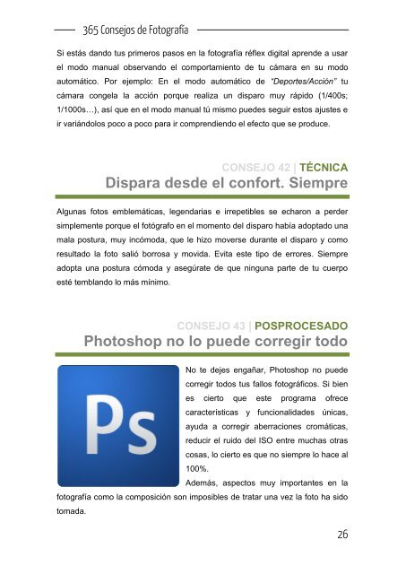 365 Consejos de fotografia