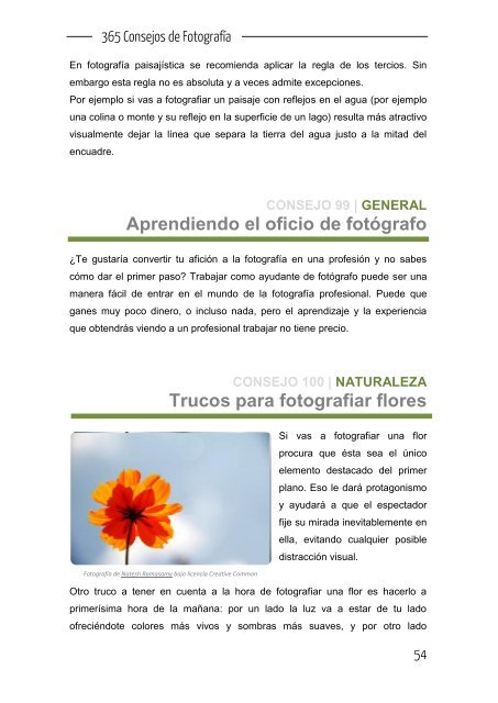 365 Consejos de fotografia