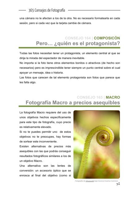 365 Consejos de fotografia