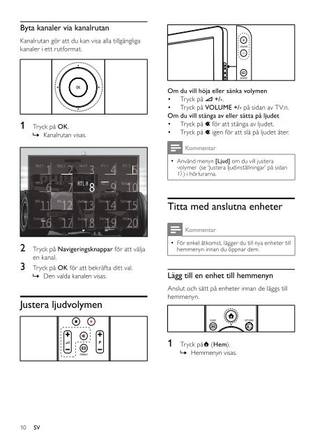 Philips TV LCD - Mode d&rsquo;emploi - SWE