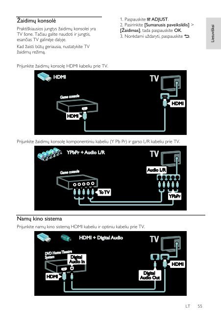 Philips 7000 series T&eacute;l&eacute;viseur LED Smart TV - Mode d&rsquo;emploi - LIT