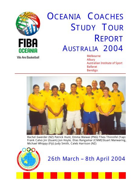 OCEANIA COACHES STUDY TOUR REPORT - Fiba Oceania