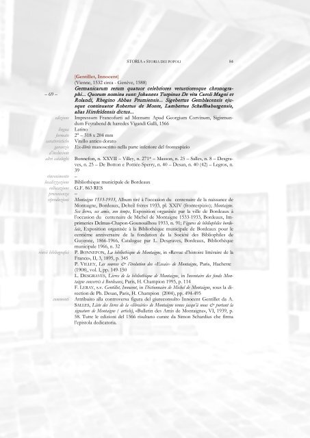 Retrospettiva di un inventario al futuro - Biblioteche Filosofiche ...