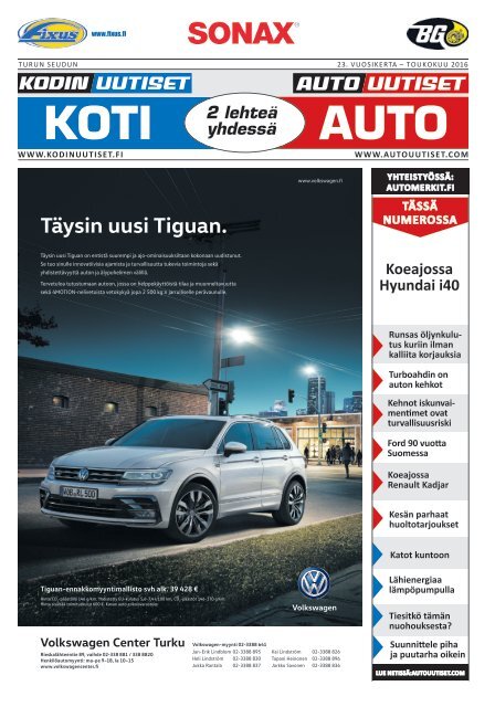 Turun seudun Autouutiset toukokuu 2016