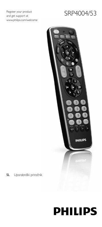 Philips Perfect replacement TÃ©lÃ©commande universelle - Guide de mise en route - SLV