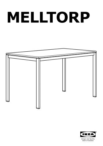 Ikea MELLTORP tavolo - S19011777 - Istruzioni di montaggio