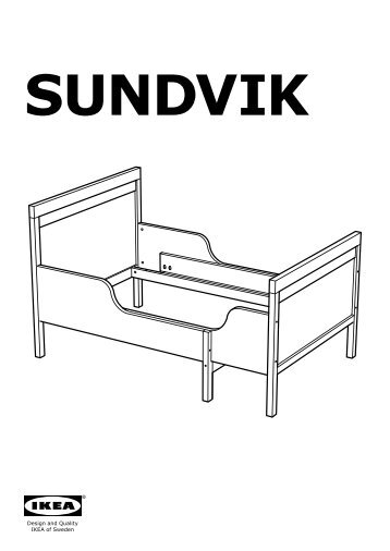 Ikea SUNDVIK Struttura Letto Allungabile E Doghe - S59041659 - Istruzioni di montaggio