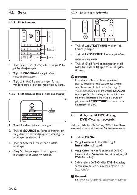 Philips TV LCD - Mode d&rsquo;emploi - DAN