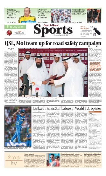 QSL, MoI team up for road safety campaign - Qatar Tribune