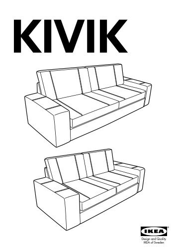 Ikea KIVIK Divano A 2 Posti - 70200642 - Istruzioni di montaggio
