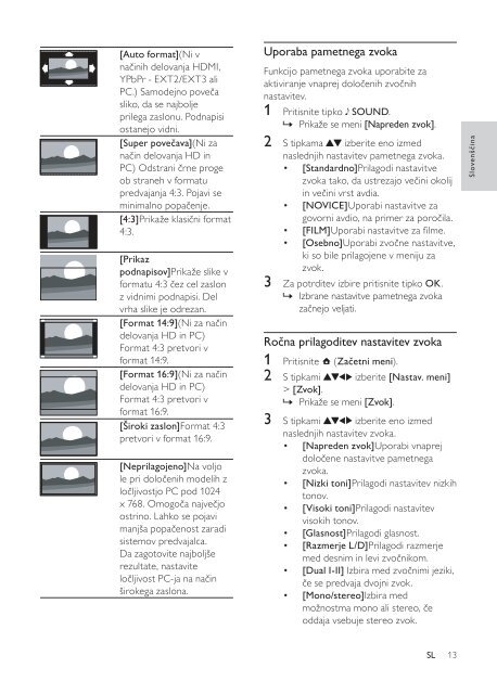 Philips TV LCD - Mode d&rsquo;emploi - SLV