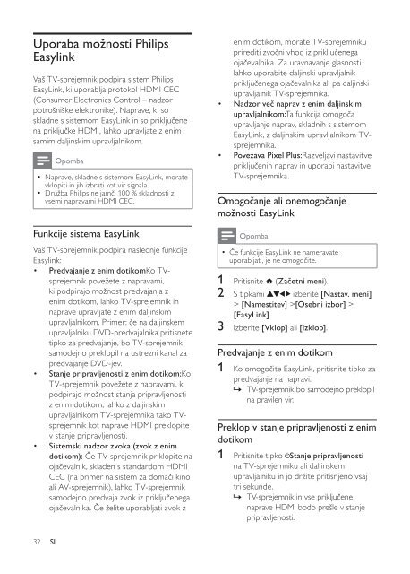 Philips TV LCD - Mode d&rsquo;emploi - SLV