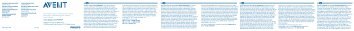 Philips Avent Sucettes transparentes - Mode dâemploi - NLD