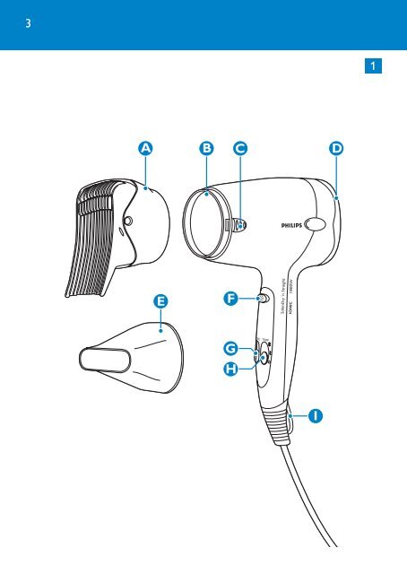 Philips SalonDry 'n Straight S&egrave;che-cheveux - Mode d&rsquo;emploi - NOR