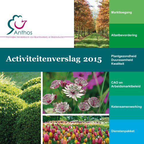 Activiteitenverslag 2015 - Anthos