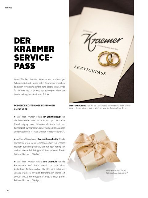 Juwelier Kraemer Jubiläumsmagazin 2016