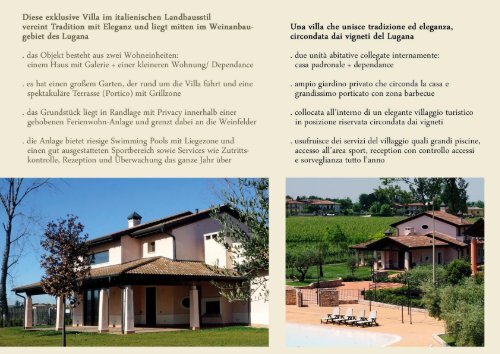 Expose: Villa degli Stornelli am Gardasee zu verkaufen - Lago di Garda Villa in vendita vers. italiano - deutsch