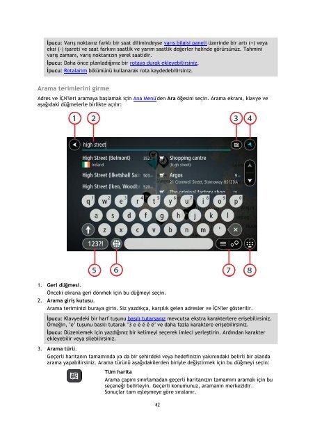 TomTom GO 500 / GO 510 - PDF mode d'emploi - T&uuml;rk&ccedil;e