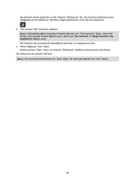TomTom GO 500 / GO 510 - PDF mode d'emploi - T&uuml;rk&ccedil;e