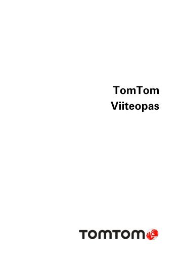 TomTom GO LIVE 1000 - PDF mode d'emploi - Suomi